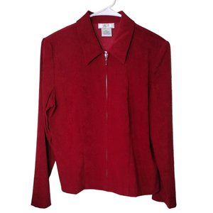 AGB Byer California Jacket Womens Petite Large Shoulder Pads